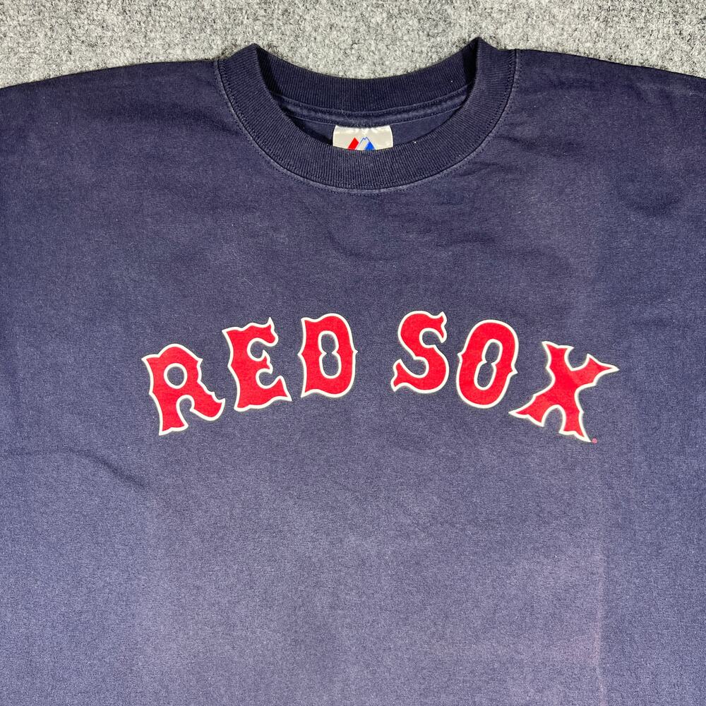 Vintage Y2K Boston Red Sox Jason Varitek #33 T-Shirt 2XL Navy MLB